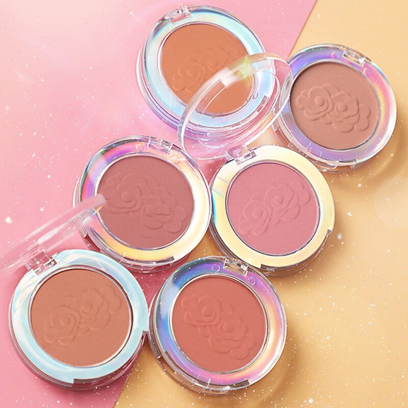 6 color blush powder eye shadow matte shimmer long lasting