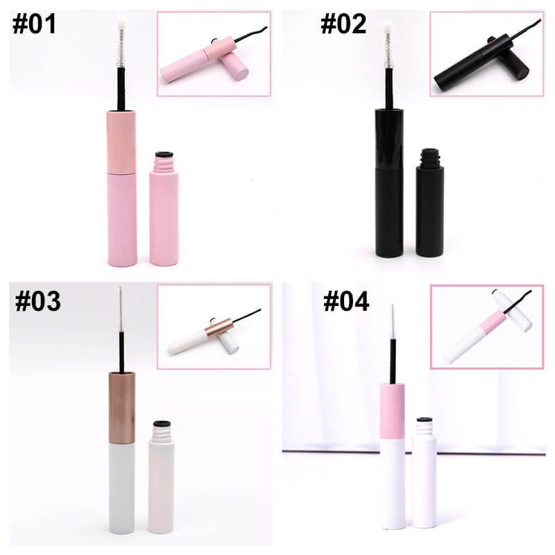 Double-ended mascara and eyelash glue bond seal waterproof strong glue