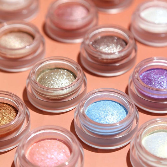14-Color Metallic Eyeshadow Chameleon Creamy High Pigment Highlighter