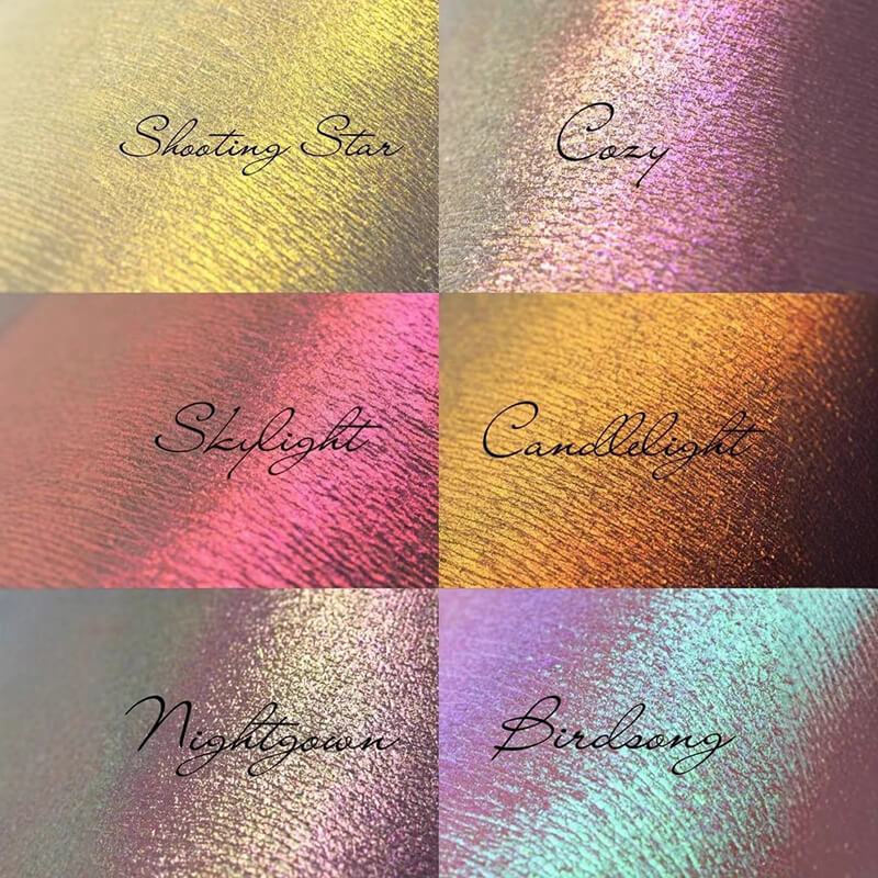 New 9 color chameleon eyeshadow palette glitter shiny pearlescent