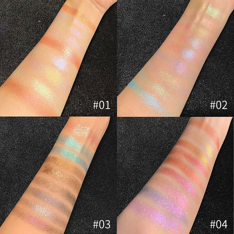 New 9 color chameleon eyeshadow palette glitter shiny pearlescent