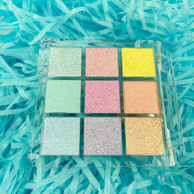 New 9 color chameleon eyeshadow palette glitter shiny pearlescent