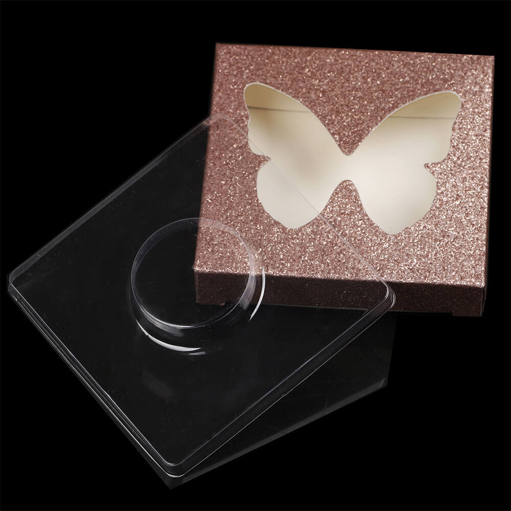 12 color butterfly eyelash box square lash packaging box fashion style