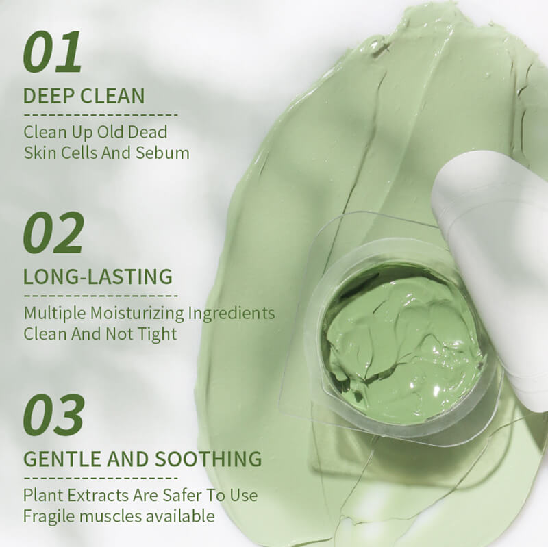 Face mask clay mask mud mask avocado green tea rose deep pore clean
