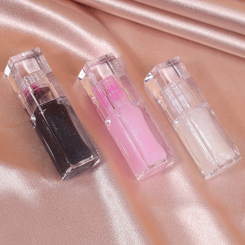3 color lip oil glitter color change moisturizing lip essence oil