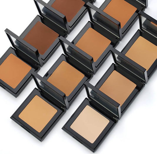 10 Color Concealer Matte Finish Compact Powder Long Lasting Waterproof
