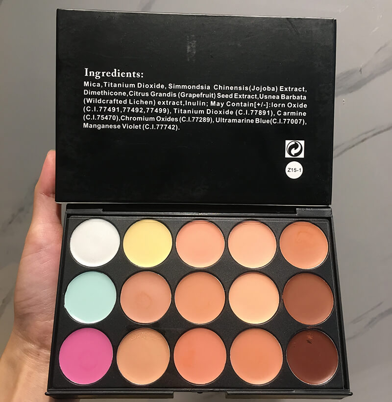 15 color concealer palette cream contour foundation full coverage