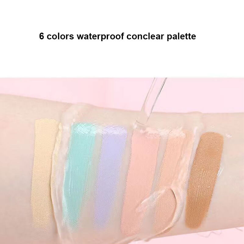 6 color concealer palette cream contour waterproof lasting full coverage