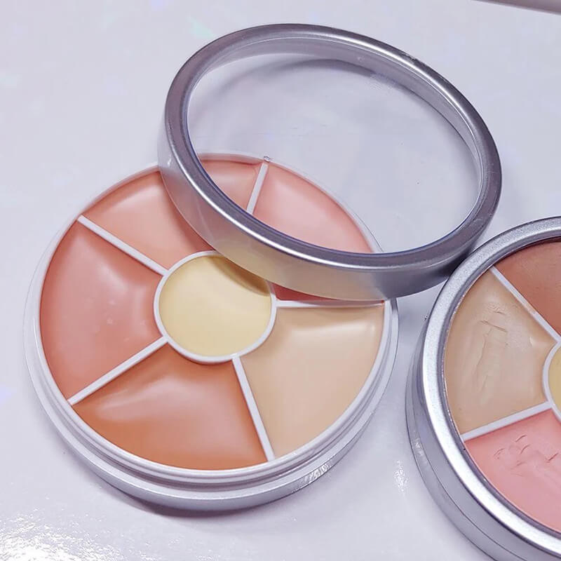 6 color concealer contour palette no-sticky full coverage moisturizing