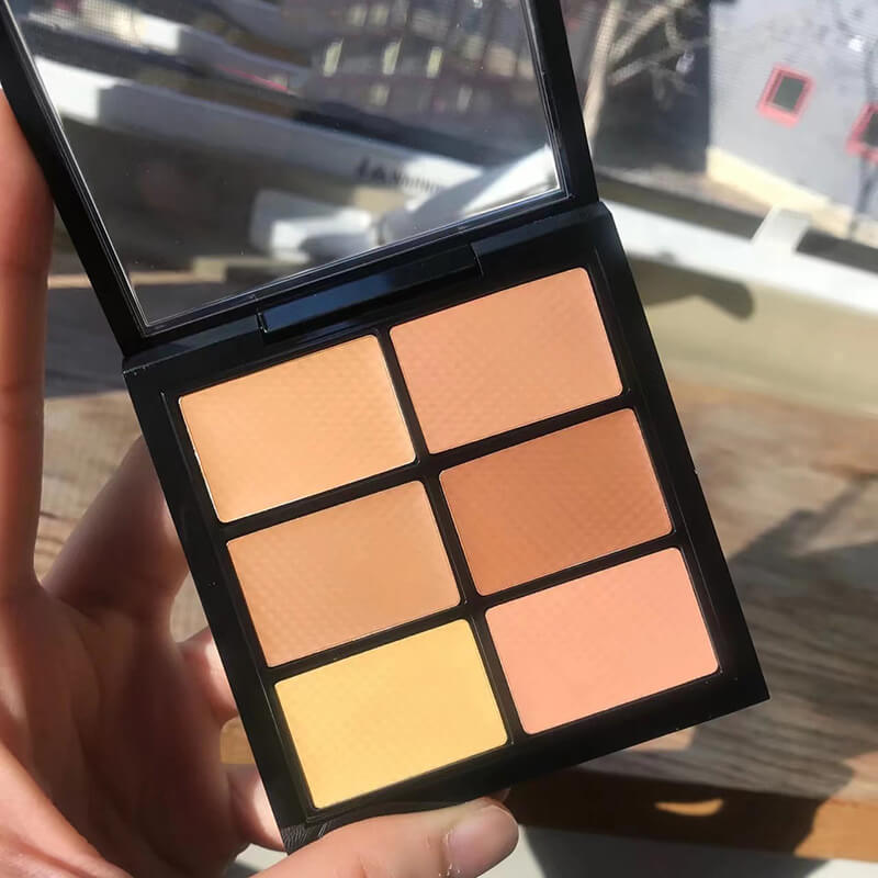 6 color concealer palette cream full coverage matte finish long lasting