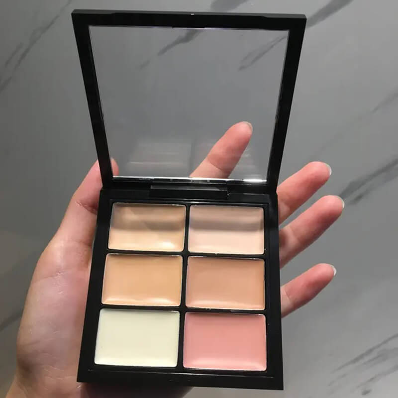 6 color concealer palette cream full coverage matte finish long lasting