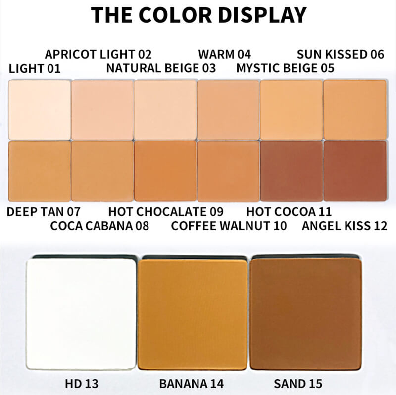 15 color concealer matte contour compact powder high pigmented
