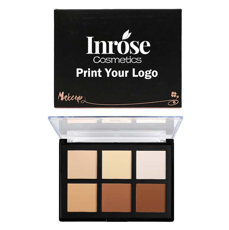 6 color contour palette face shadow concealer brighten private label