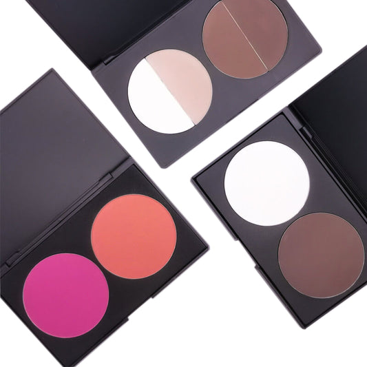 5 color contour blush palette bronzer matte brighten powder multi-function