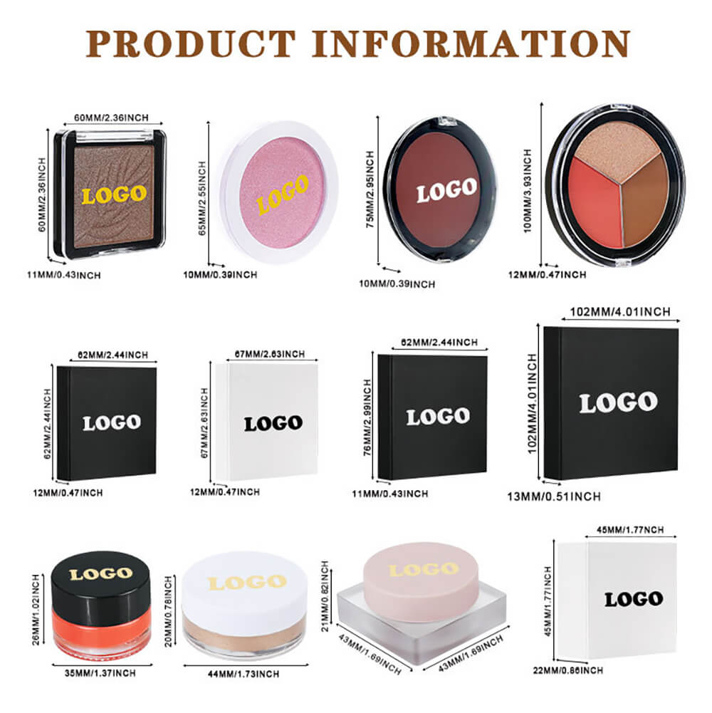 DIY Palette Contour & Blush & Highlighter Cream Matte Long-Lasting Waterproof