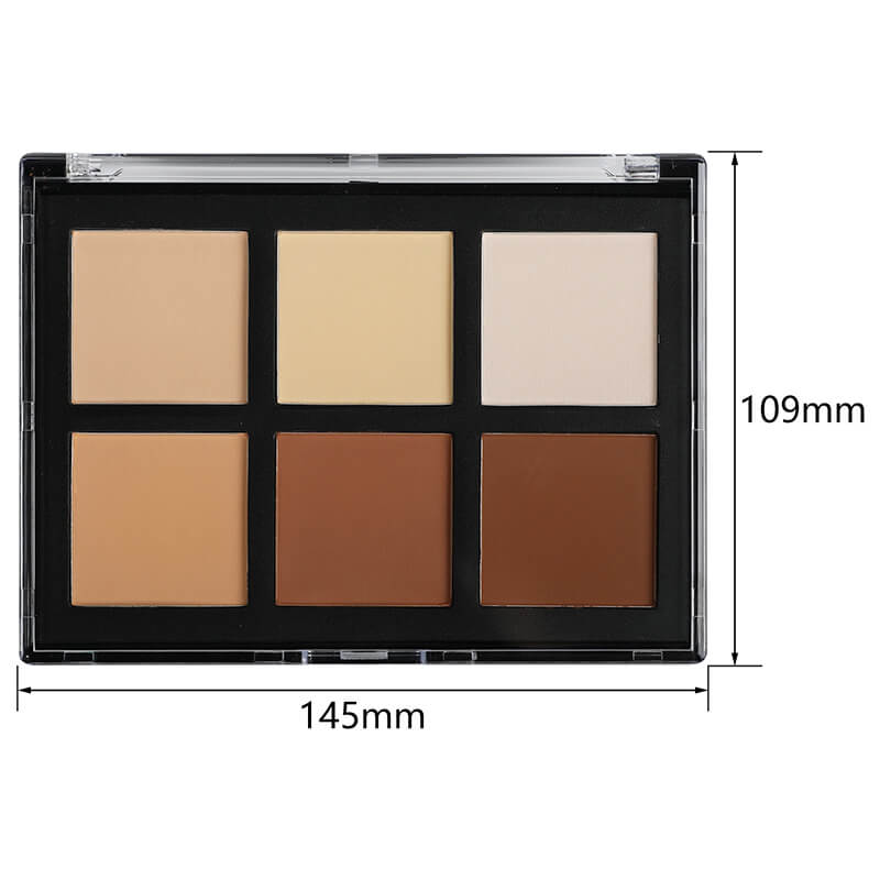 6 color contour palette face shadow concealer brighten private label