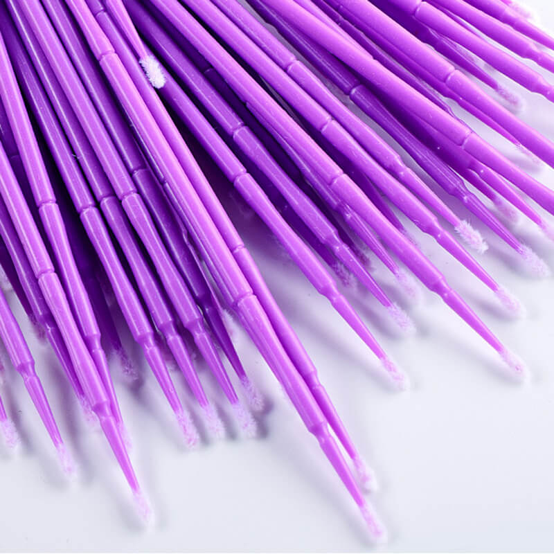 Cotton swab stick eyelash clean brush extension dental applicator tips 100pcs/bag