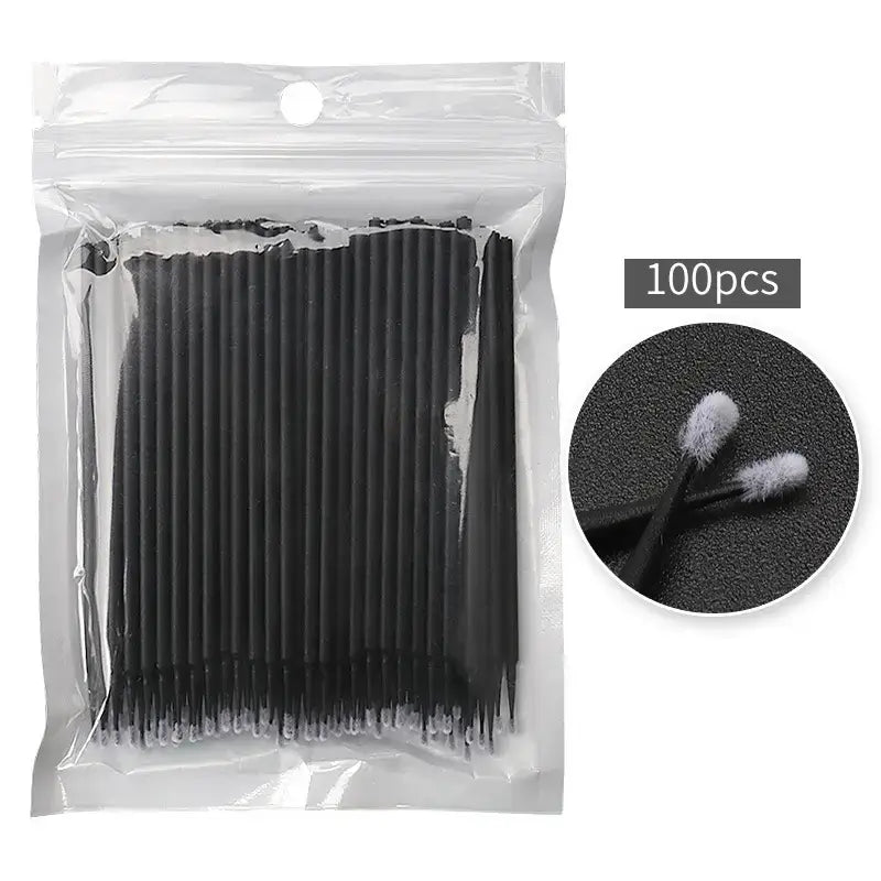 Cotton swab stick eyelash clean brush extension dental applicator tips 100pcs/bag