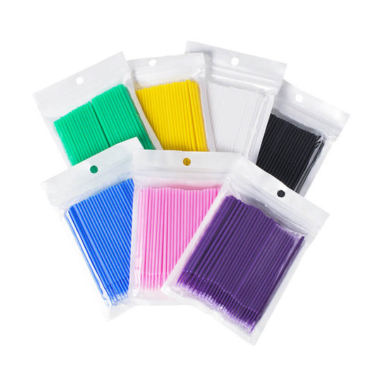 Cotton swab stick eyelash clean brush extension dental applicator tips 100pcs/bag