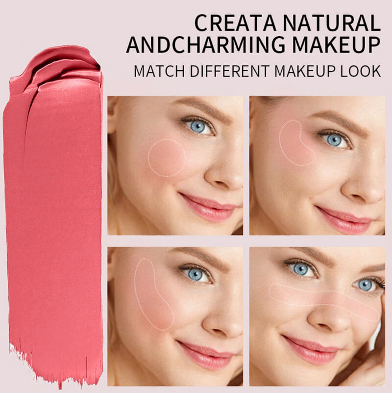 5 color cream blush cheek blusher lip mud nude high pigmented
