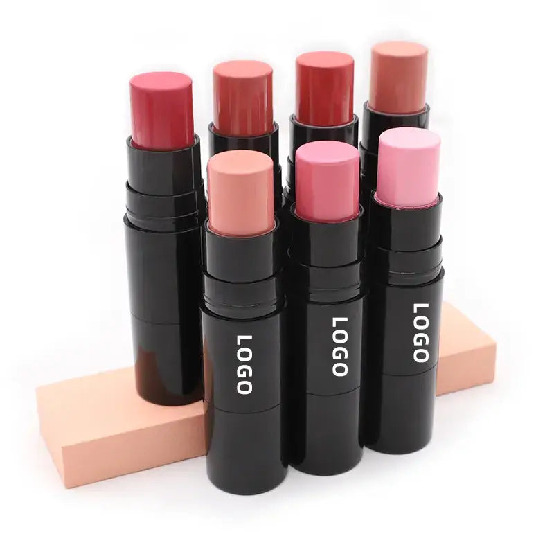 12 color 2 in 1 blush stick with brush cream waterproof vegan