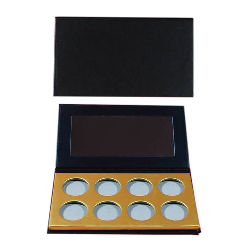 8 color DIY eyeshadow palette matte shimmer glitter high pigmented