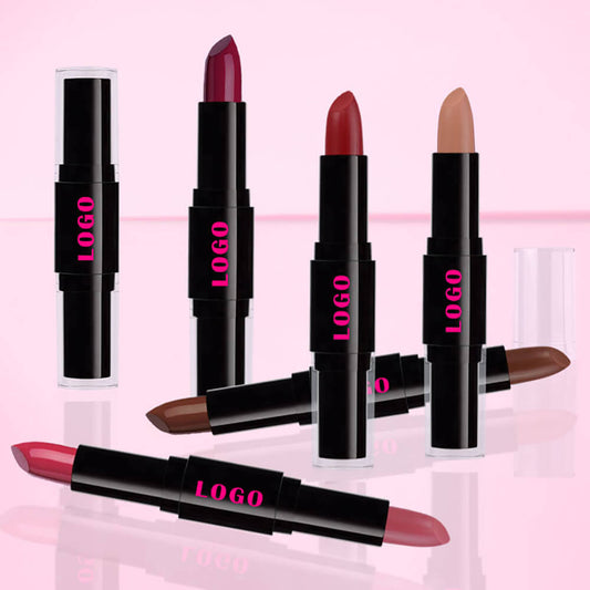 12-Color 2-in-1 Matte & Moisturizing Lipstick Dual Long-Lasting Non-sticky