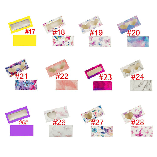 29 color eyelash packaging box storage cardboard gift box high quality