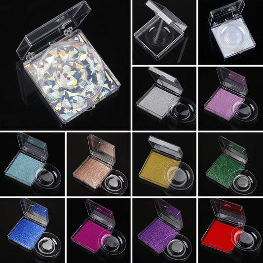 13 color square eyelash box empty packaging box thickened single pair