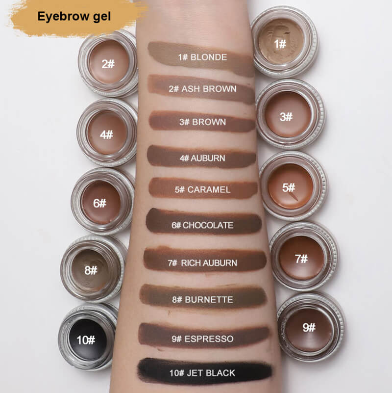 10 color eyebrow gel brow tint cream pomade long wear waterproof