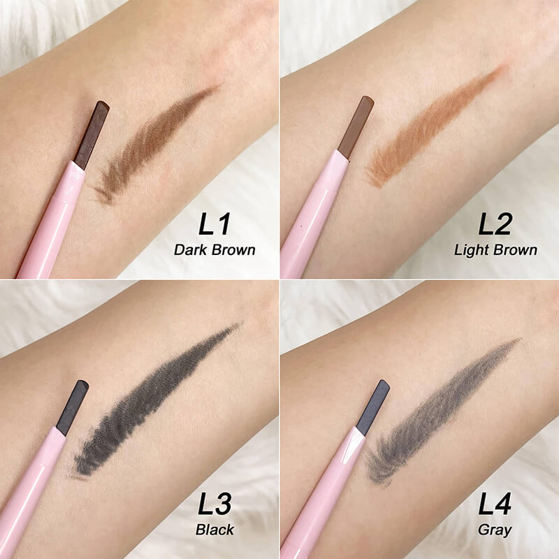 4 color eyebrow pencil brow tint waterproof long lasting double-headed