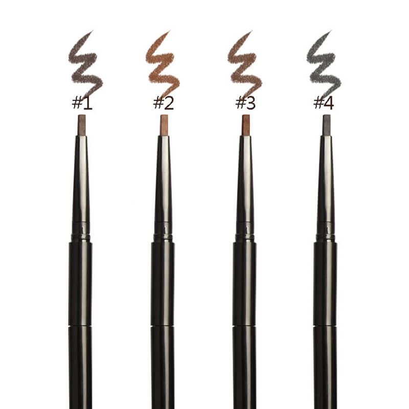 4 color eyebrow pencil 3 in 1 brow pen multi-function waterproof