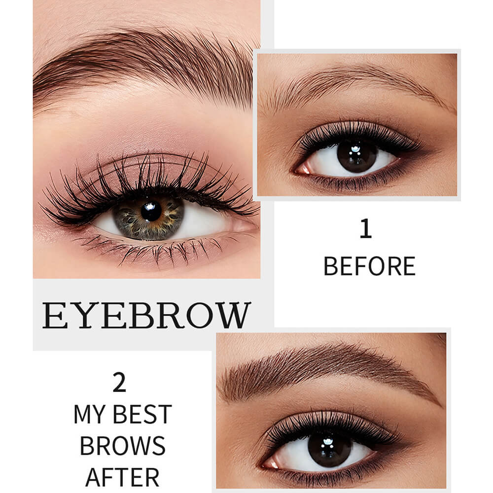5 color liquid eyebrow pencil waterproof non-smudge four-pronged brow pen