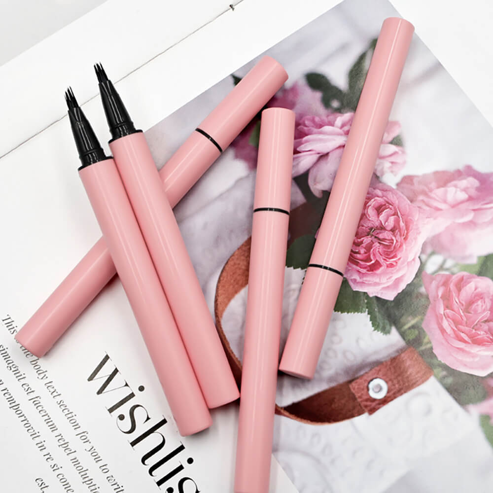 5 color liquid eyebrow pencil waterproof non-smudge four-pronged brow pen