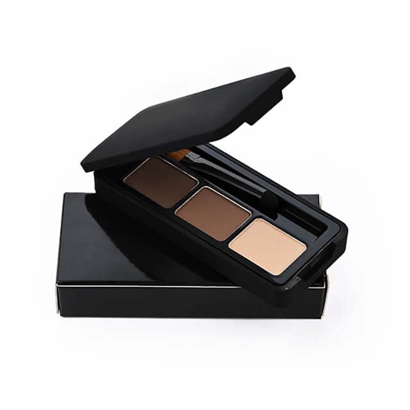 Eyebrow powder set with brush waterproof long lasting