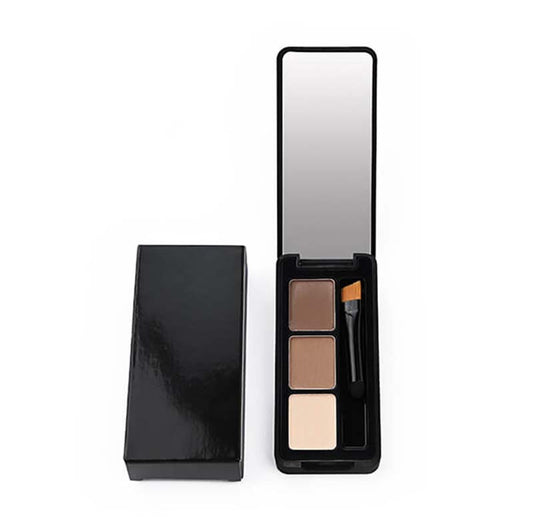 Eyebrow powder set with brush waterproof long lasting