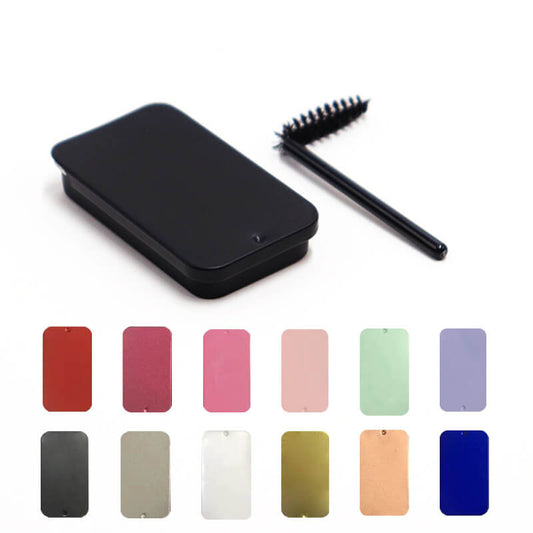 Savon à sourcils 12 couleurs avec brosse coiffante pour modeler les sourcils (incolore)