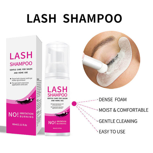 Eyelash shampoo kit cleaning eyebrow foam lash mousse lash wash vegan