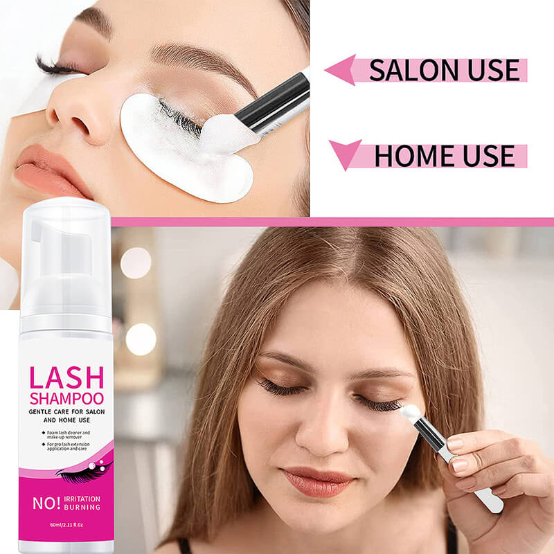 Eyelash shampoo kit cleaning eyebrow foam lash mousse lash wash vegan