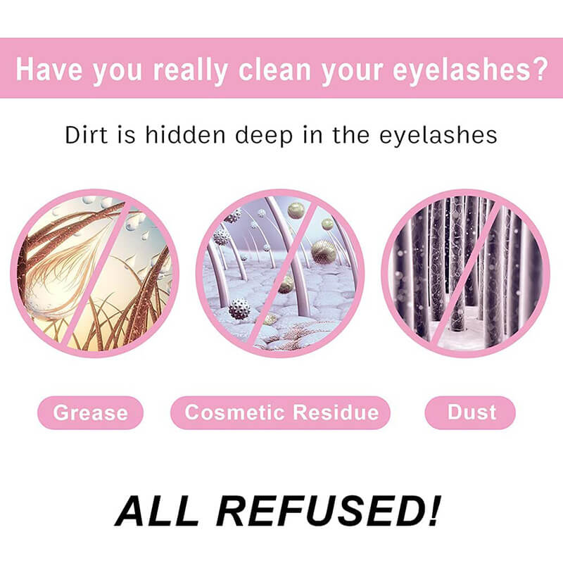 Eyelash shampoo kit cleaning eyebrow foam lash mousse lash wash vegan