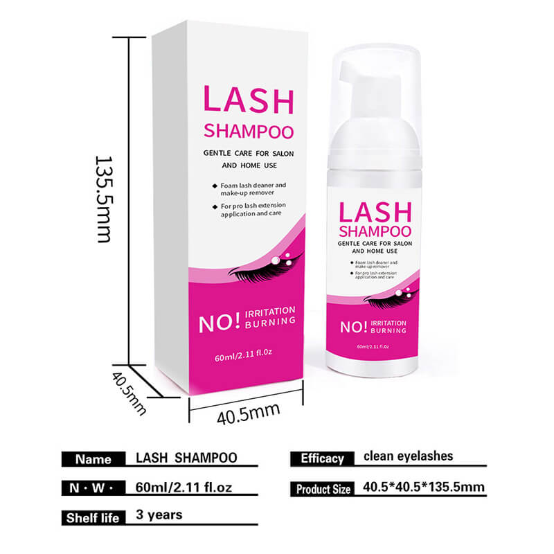 Eyelash shampoo kit cleaning eyebrow foam lash mousse lash wash vegan