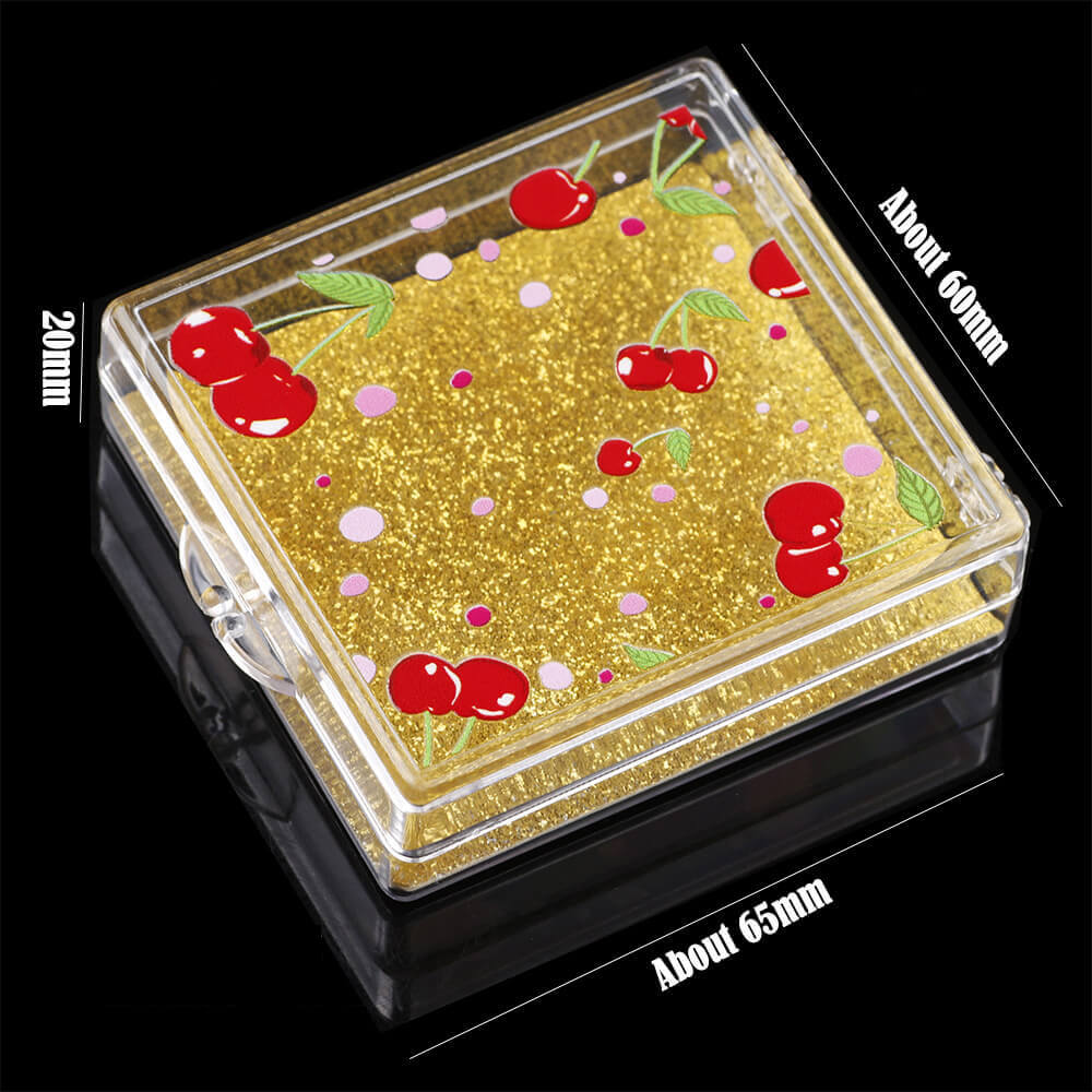 12 color cherry eyelash box square empty packaging box creative new