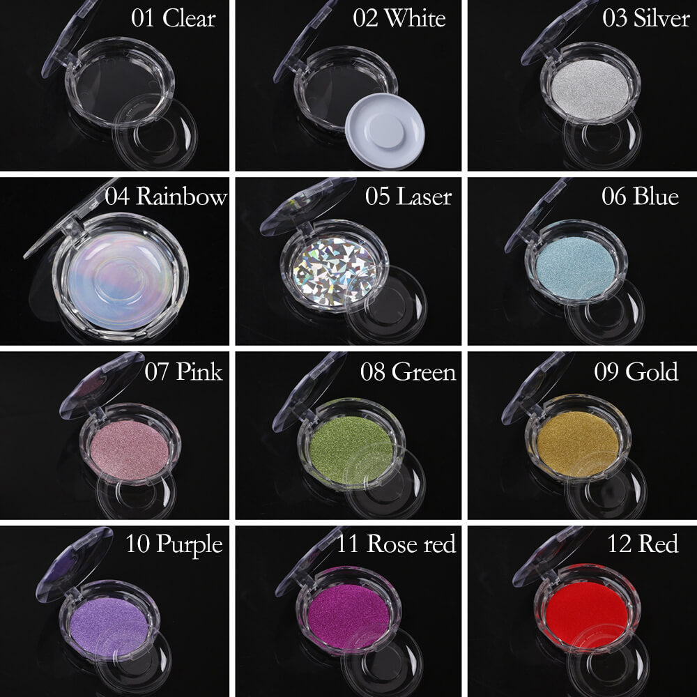 11 color eyelash packaging box empty eyelash storage box thickened clear
