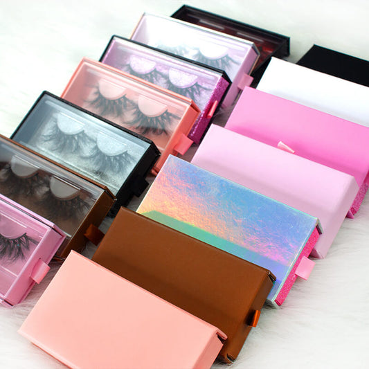 Eyelash empty box eyelash packaging box pulling rectangular window