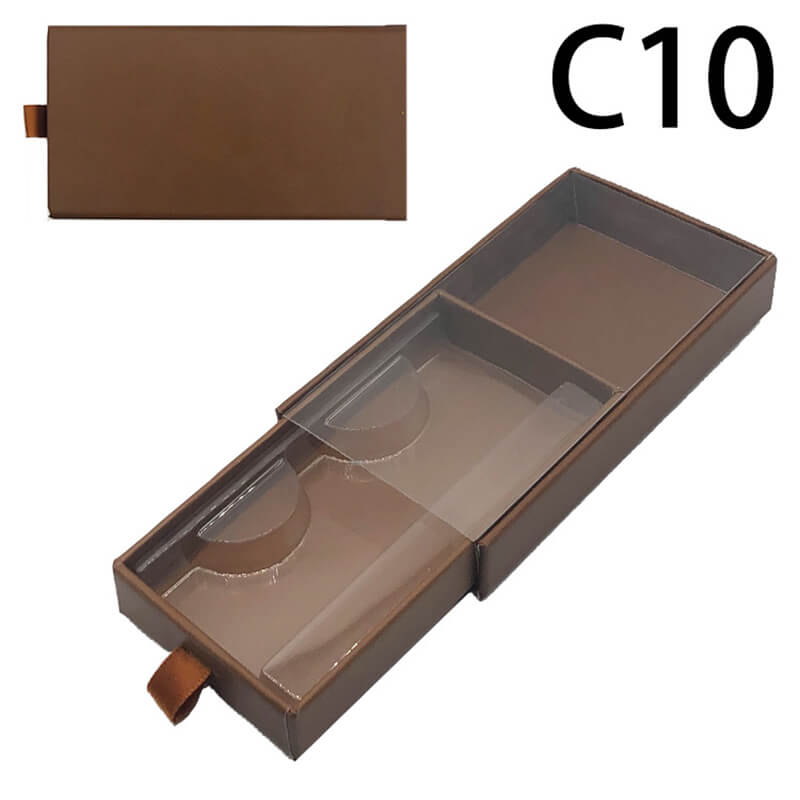 Eyelash empty box eyelash packaging box pulling rectangular window
