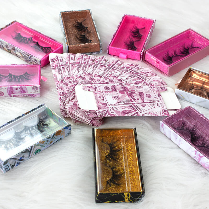 Eyelash empty box eyelash packaging box pulling rectangular window