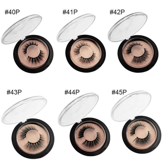 3D false eyelash mink hair curl thick reusable easy to wear