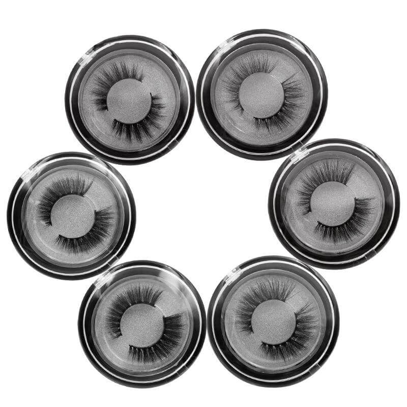 3D false eyelash mink hair reusable easy to wear curl thick