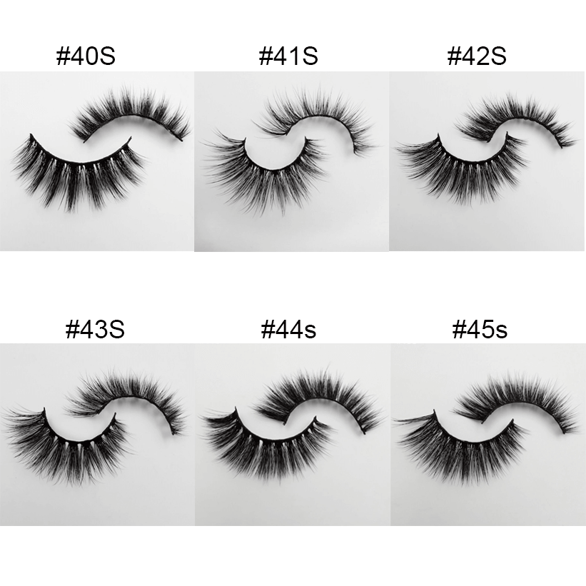 3D false eyelash mink hair curl thick reusable easy to wear