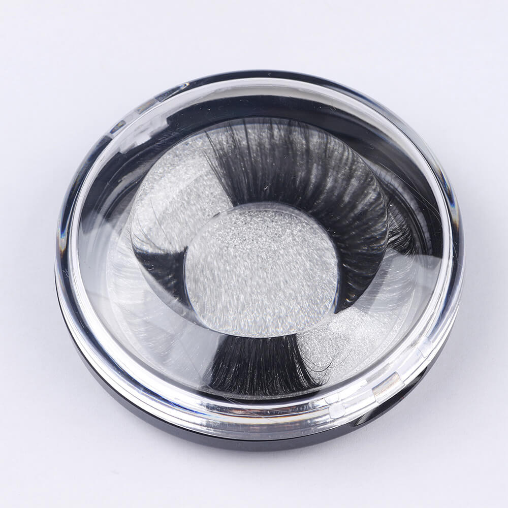 13 color round eyelash box packaging lash box popular style